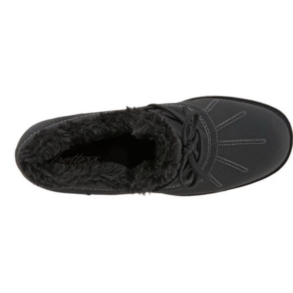 NWT Trotters Belle Faux Shearling Heeled Botties in black - size 11 N - Picture 3 of 5